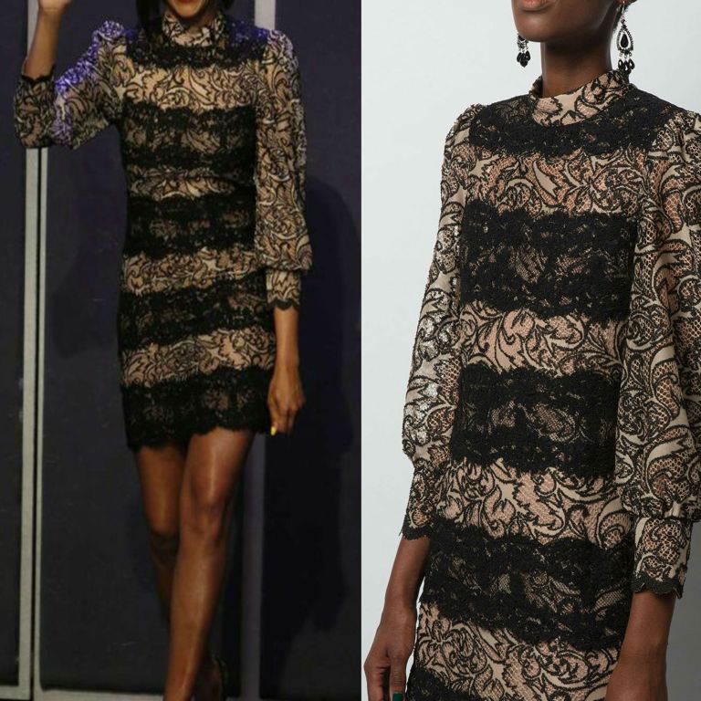 Hot! or Hmm… Taraji P. Henson’s Jimmy Kimmel Live Tracy Reese Spring 2017 Lace Mini Dress