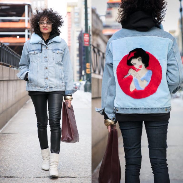 Bomb Product of the Day: Blood Honey’s Modern Snow White Fur and Denim Jacket