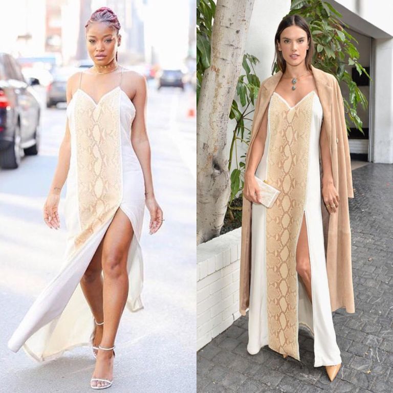 Who Wore it Better?: Keke Palmer vs. Alessandra Ambrosio in Baja East’s Spring 2017 Python Print Dress