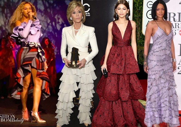 The Fab List: 12 Times Celebrities Rocked Ruffles + How Do You Wear It