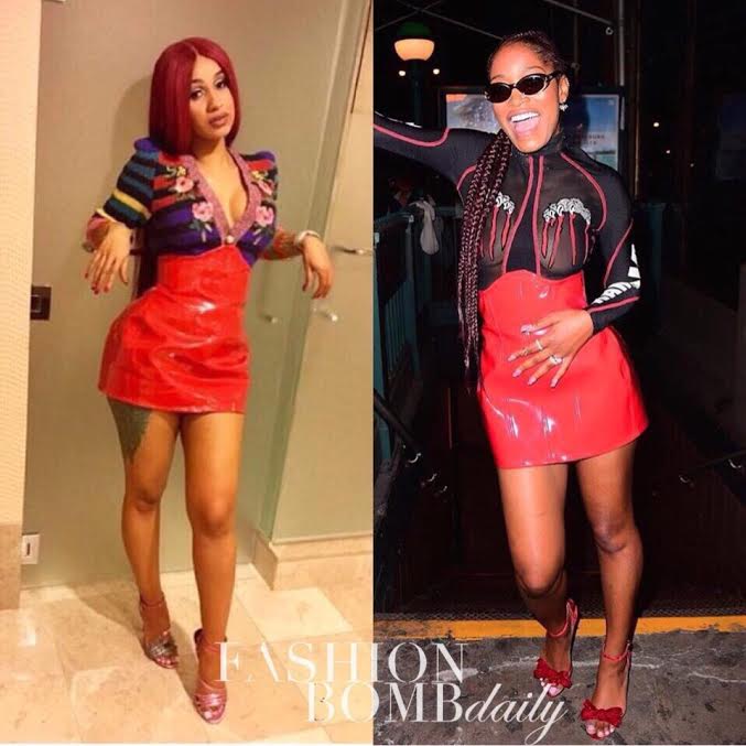 Who Wore it Better? Cardi B vs Keke Palmer in From Grayscale’s Red Underbust Corset Skirt