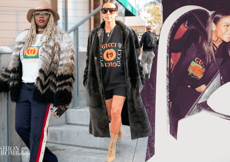 Bomb Product of The Day: Gucci Logo T Shirts from Net a Porter! As Spied on Kim Kardashian, Cassie, Claire Sulmers, and More!