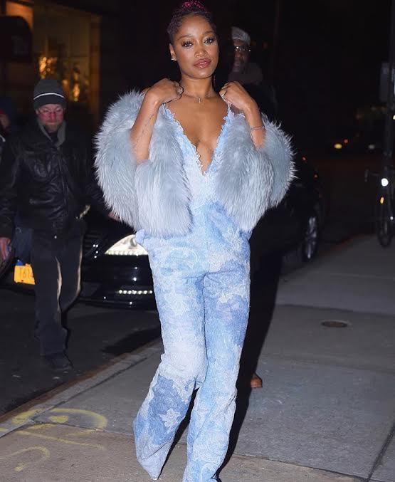 Hot or Hmm… Keke Palmer’s Watch What Happens Live Tadashi Shoji Resort 17 Powder Blue Jumpsuit