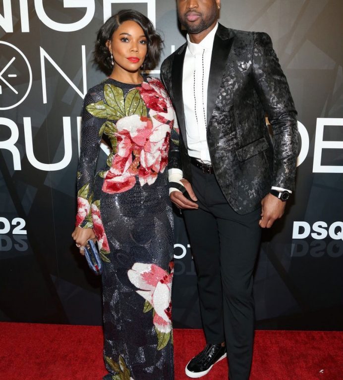 Splurge: Gabrielle Union’s A Night On The RunWade Charity Gala Naeem Khan Floral Sequin Gown