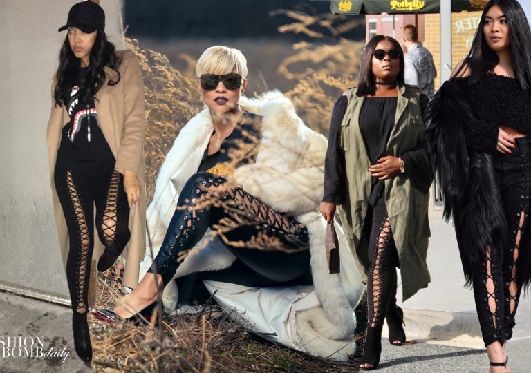 How Do You Wear It?  The Lace-Up Pants Trend