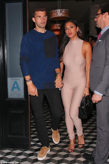 Splurge: Nicole Scherzinger’s LA Date Night House of CB ‘Charnell’ Nude Scuba Jumpsuit