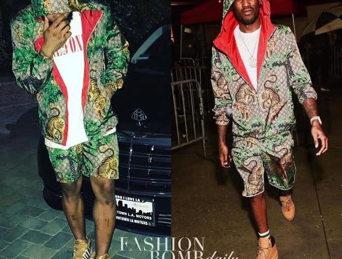 Who Wore it Better? Odell Beckham Jr vs Meek Mill in Gucci’s Bengal Tiger Jacket and Matching Shorts