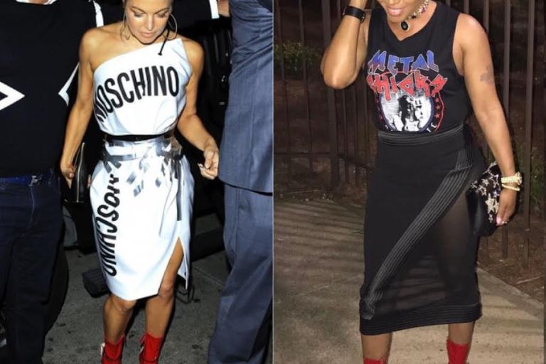 Who Wore it Better? Fergie vs Rasheeda Frost in Gucci’s Isle Latex and Patent Leather Sandals