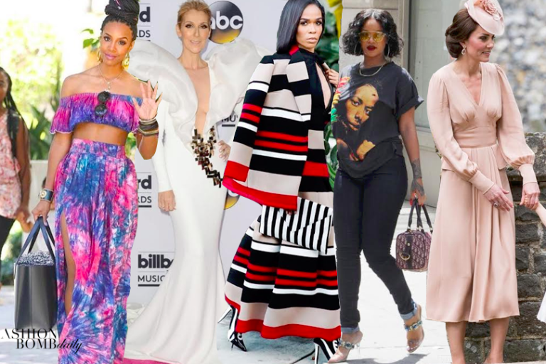 Look of the Week (Top Five Most Liked Looks on Instagram): Kelly Rowland in Bombchel, Celine Dion in Stephane Roland, Michelle Williams in Orocéo Castro, and More!