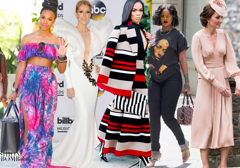 Look of the Week (Top Five Most Liked Looks on Instagram): Kelly Rowland in Bombchel, Celine Dion in Stephane Roland, Michelle Williams in Orocéo Castro, and More!