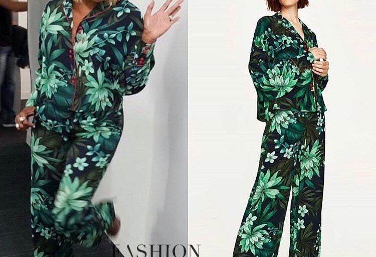 Steal: Nene Leakes’ E! Fashion Police Zara Printed Top and Palazzo Trousers