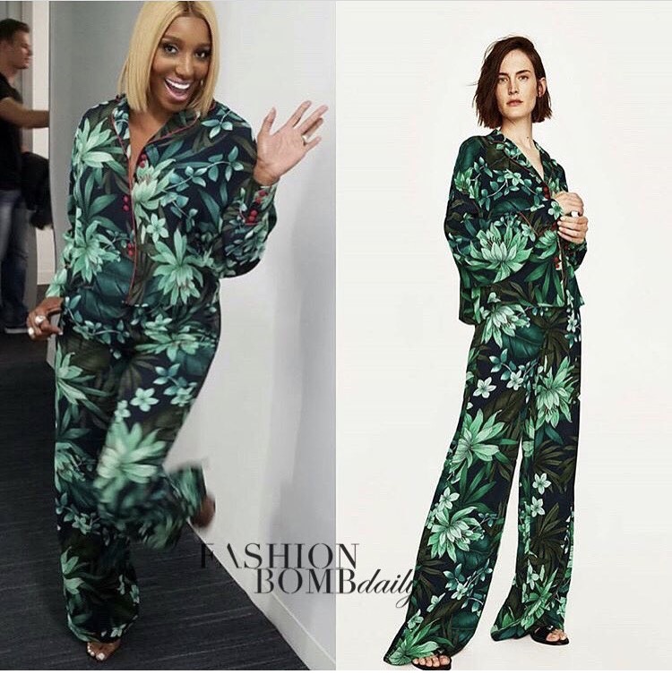 Steal: Nene Leakes’ E! Fashion Police Zara Printed Top and Palazzo Trousers