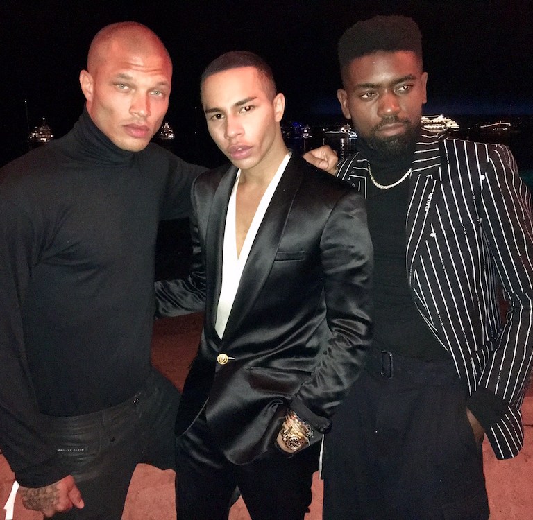 Fashion News: ‘Prison Bae’ Jeremy Meeks meets with Balmain’s Olivier Rousteing and Fashion Director Ugo Mozie on Secret Project