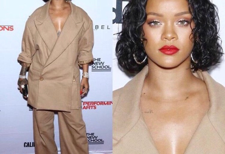 Hot! or Hmm…: Rihanna’s Parsons School of Design Benefit Custom Matthew Adams Dolan Pant Suit