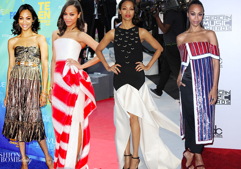 Throwback Thursdays #TBT: The Style Evolution of Zoe Saldana