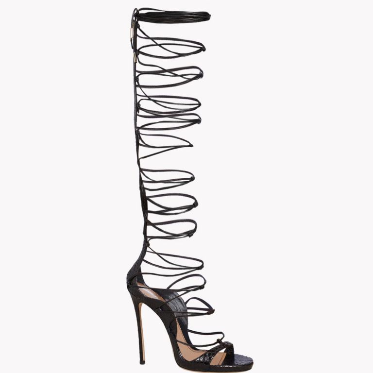 Bomb Product of the Day: DSquared2 Riri Black Lace Up Sandals