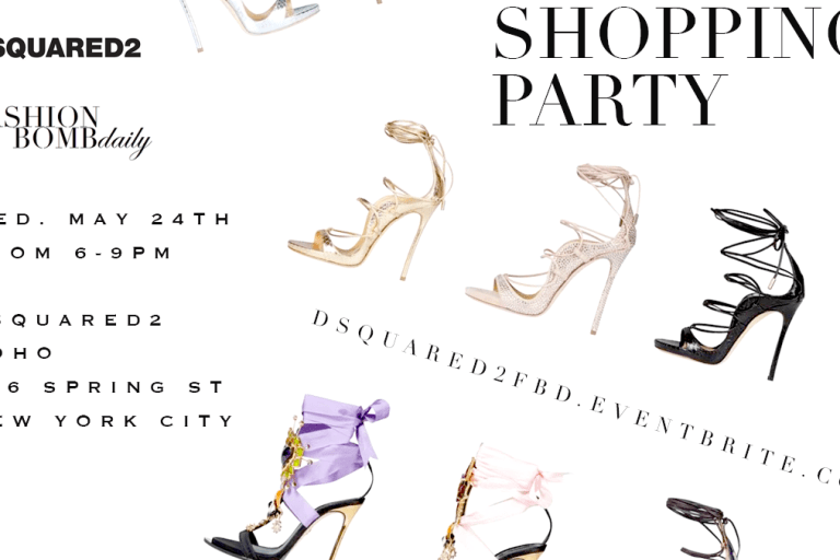 Tonight! BeautyLifeFun x Dsquared2’s Shopping Party in Soho!