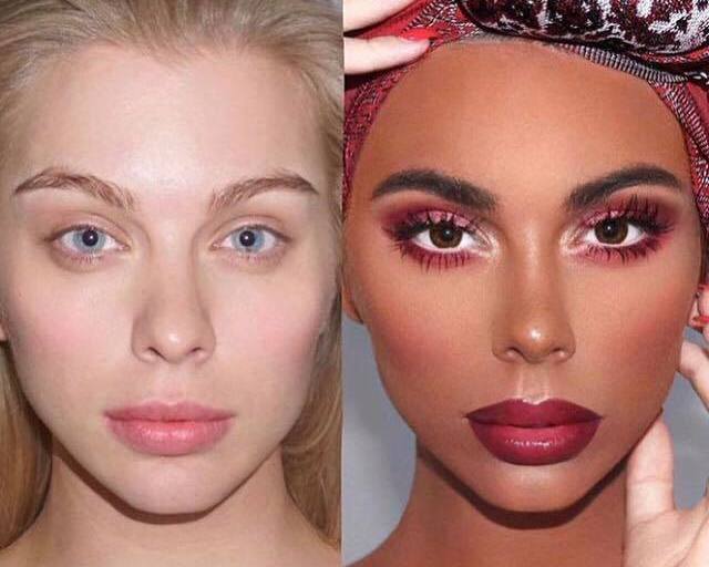 LA Makeup Artist @PaintDatFace Sparks Outrage After Posting Image Of White Model In Blackface