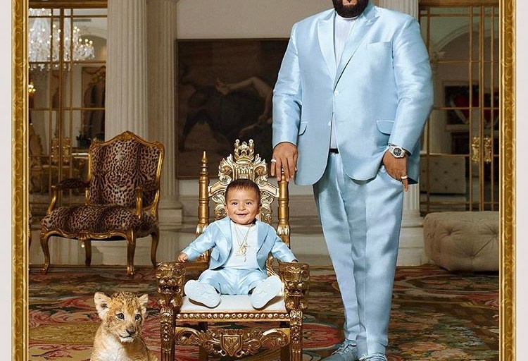 Snapshot: DJ Khaled and Asahd Khaled for the Album Cover of Grateful