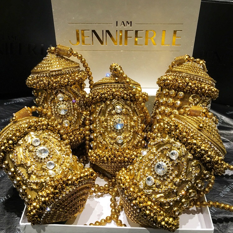 Bomb Product of the Day: Jennifer Le’s CAIRO II Gold Artisan Clutch