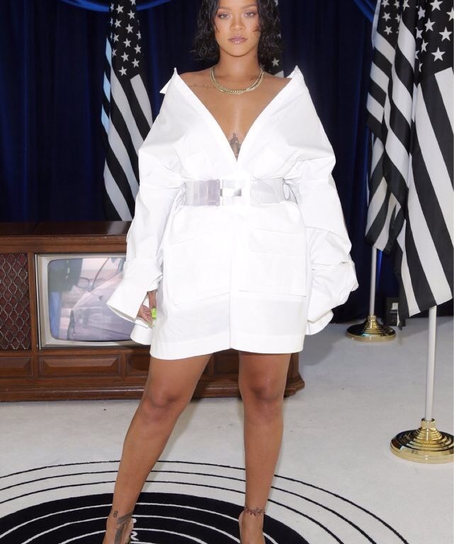 Hot! or Hmm…: Rihanna’s Revolve Juun.J Oversized White Shirt