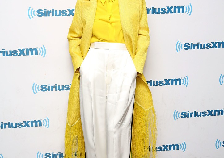 Splurge: Jada Pinkett Smith’s The Hoda Show $5,218 Maison Rabih Kayrouz Yellow Frayed Coat and $1,130 Givenchy Yellow Chiffon Shirt
