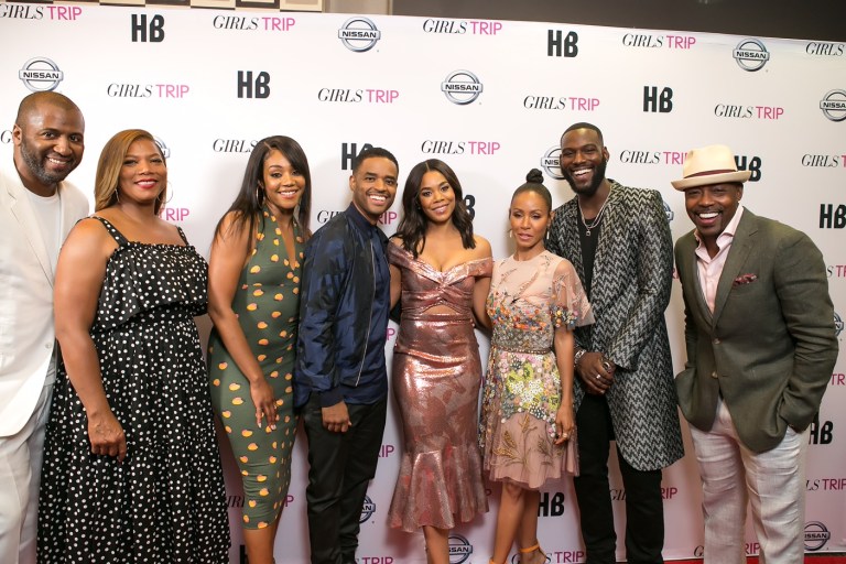 On The Scene: The Girl’s Trip Movie Screening in New Orleans featuring Queen Latifah in Dolce & Gabbana, Jada Pinkett Smith in Valentino, Tiffany Haddish, Issa Rae and more!