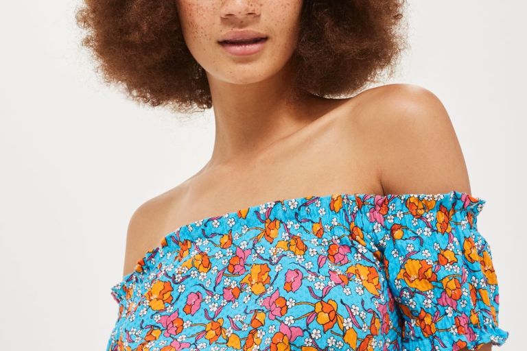 Bomb Product of The Day: Topshop’s Floral Print Gypsy Shirred Crop Top