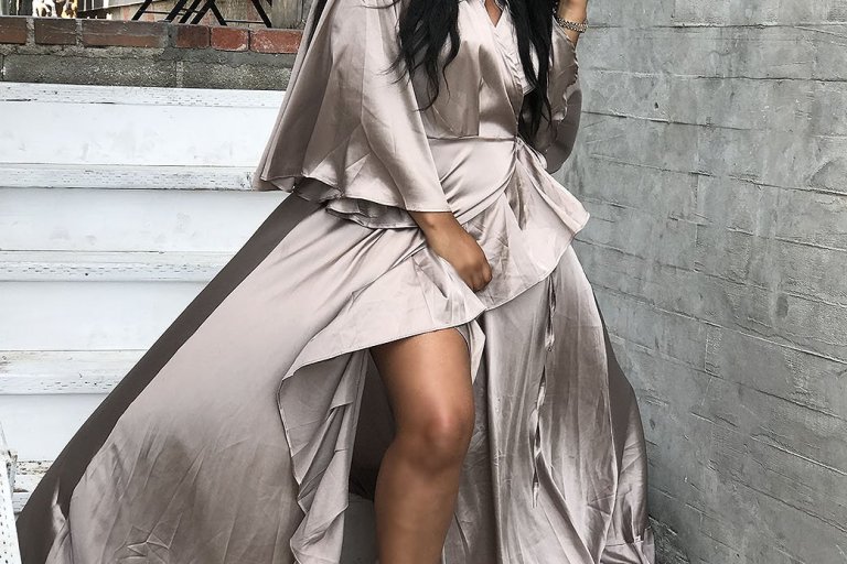 Bomb Product of The Day: Nichole Lynel’s Silky Situation Ruffle Dress