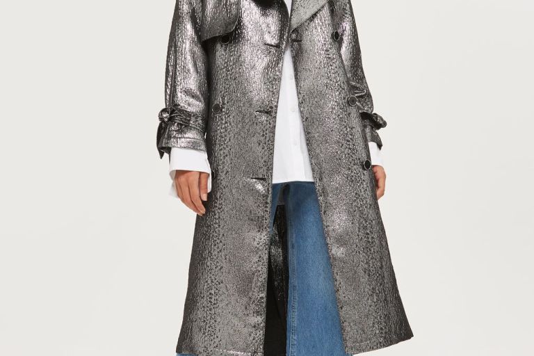 Bomb Product of The Day: Topshop’s Metallic Trench Coat