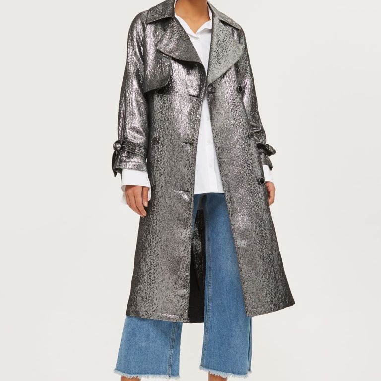 Bomb Product of The Day: Topshop’s Metallic Trench Coat
