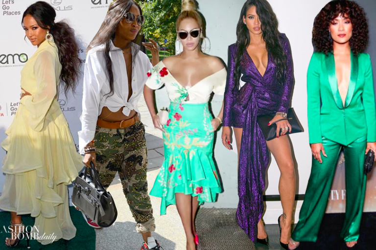 Look of the Week(Top 5 Most Liked Looks on Instagram): Karrueche in Julea Domani, Naomi Campbell in Alexander Vauthier, Beyoncé in Johanna Ortiz, and More!
