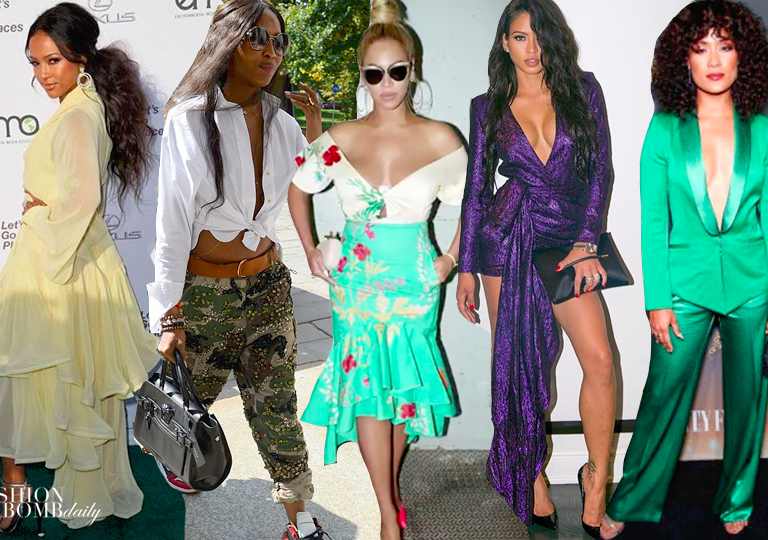 Look of the Week(Top 5 Most Liked Looks on Instagram): Karrueche in Julea Domani, Naomi Campbell in Alexander Vauthier, Beyoncé in Johanna Ortiz, and More!