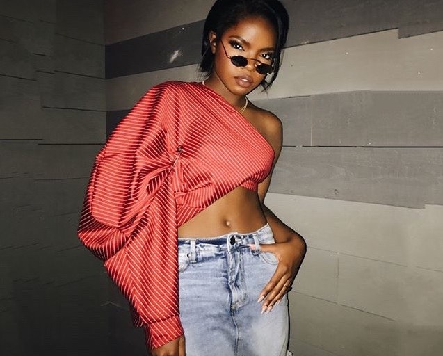 Bomb Product of The Day: Tlz L’Femme’s Pin-Stripe Cold Shoulder Top! As Worn by Ryan Destiny