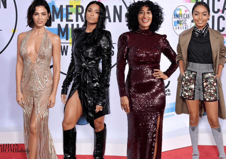 On the Scene: The 2017 American Music Awards with Viola Davis in Custom Michael Kors Collection, Ciara in Alexandre Vauthier, Kelly Rowland in Galia Lahav, and More!
