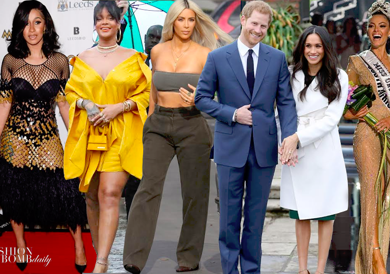Look of the Week (Top 5 Most Liked Looks on Instagram): Meghan Markle in Line the Label, Kim Kardashian in Yeezy,  Cardi B in Mark Fast ,and More!