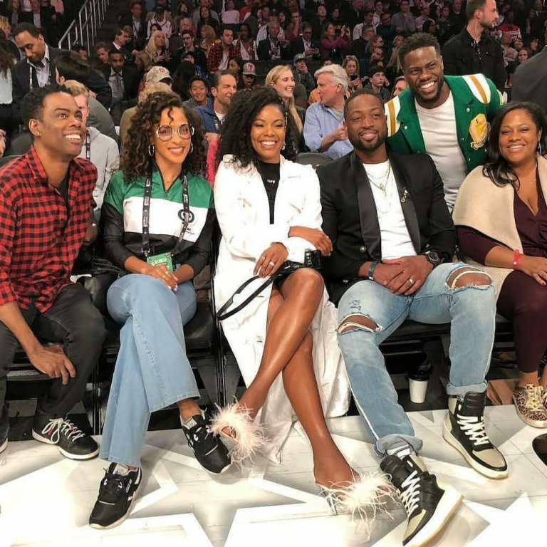 Fashion Bomb Couple: Gabrielle Union and Dwyane Wade Wear All Black Designers for NBA All Star Weekend