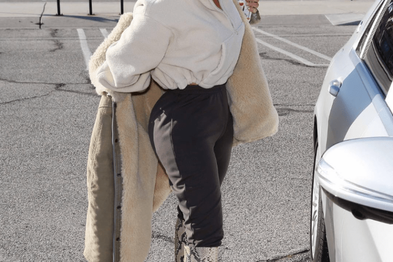 Hot! Or Hmm…? Kim Kardashian Steps Out Debuting Pink Hair And Wearing New Yeezy Season 7