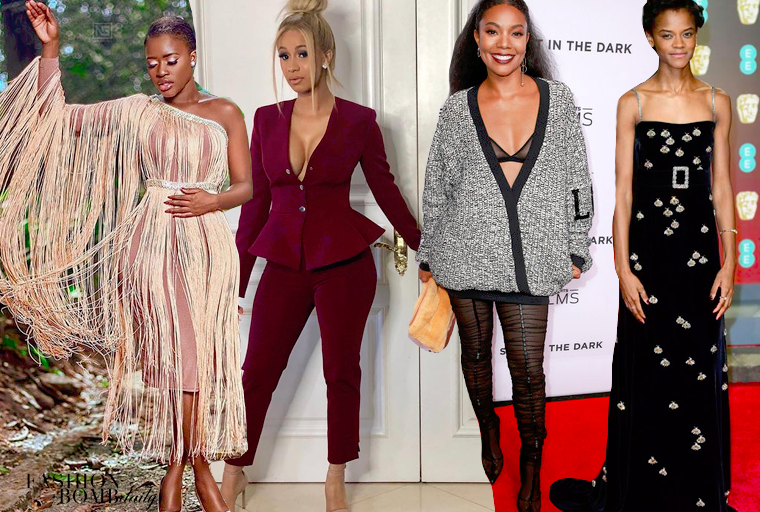 Look of the Week (The Top 5 Most Liked Looks on Instagram): Letitia Wright in Gucci, Idris Elba in Stella McCartney, Cardi B in Cushnie Et Ochs, And More!
