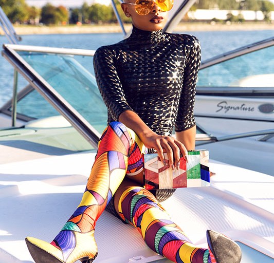 Bomb Product of The Day: Brittany Benton’s Abstract Color Block Boots!
