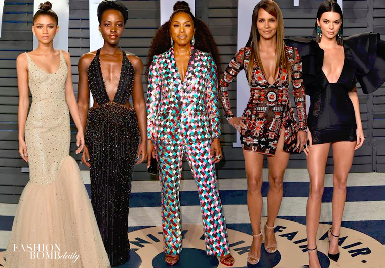 The Top 10 Vanity Fair Oscar After Party Looks with Kendell Jenner in Redemption, Angela Bassett in Teresa Helbig, Lupita Nyong’o in Armani Prive, and More!