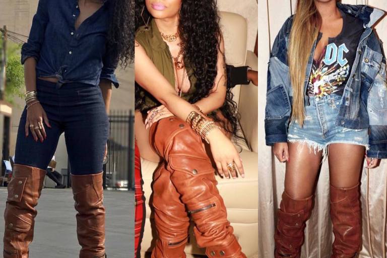 Who Wore It Better? Beyoncé vs. Nicki Minaj vs. Ciara in YSL Niki Zip Boots