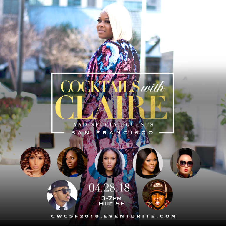 Get Your Tickets to Cocktails with Claire San Francisco April 28th featuring Nichole Lynel, Tredayy, and More Sponsored by Curls and Seagram’s Escapes