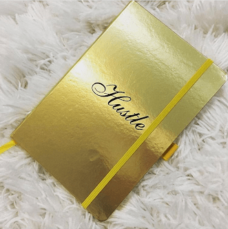 Bomb Product of The Day: BeautyLifeFun Shop’s Gold “Hustle” Journal