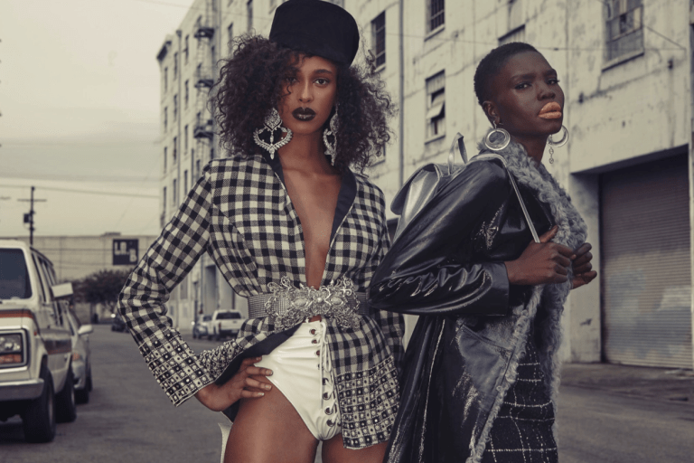 Fashion Bomb Exclusive Editorial: “Pull Up” Adeng & Abla by Ben Duggan Styled by Michael Mann for BeautyLifeFun