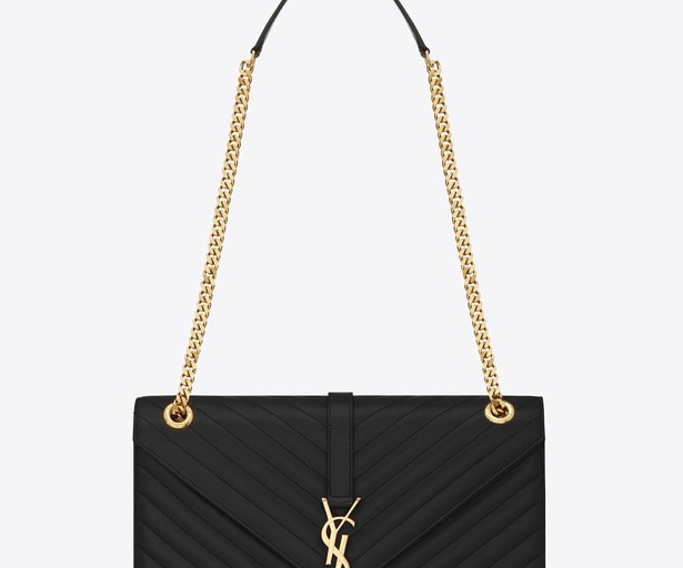 Bomb Product of The Day: Shop Closet Vogue’s Saint Laurent Monogram Medium Envelope Shoulder Bag