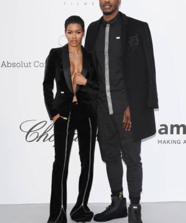 Fashion Bomb Couple: Teyana Taylor & Iman Shumpert Rock Philipp Plein Threads at the amfAR Cannes Gala