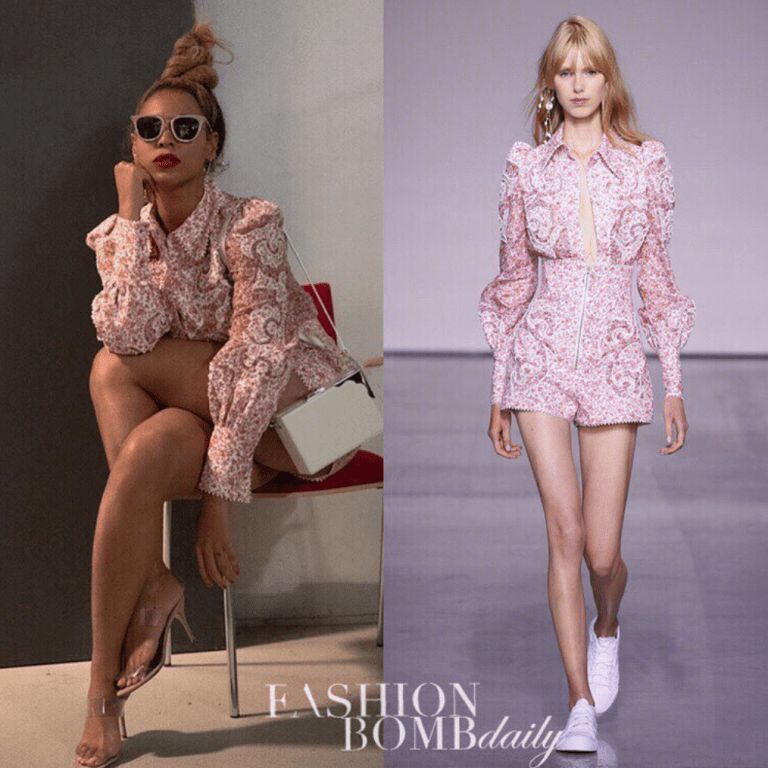 Hot! Or Hmm…? Beyoncé Returns to the ‘Gram Wearing a Floral Printed Zimmermann Ensemble