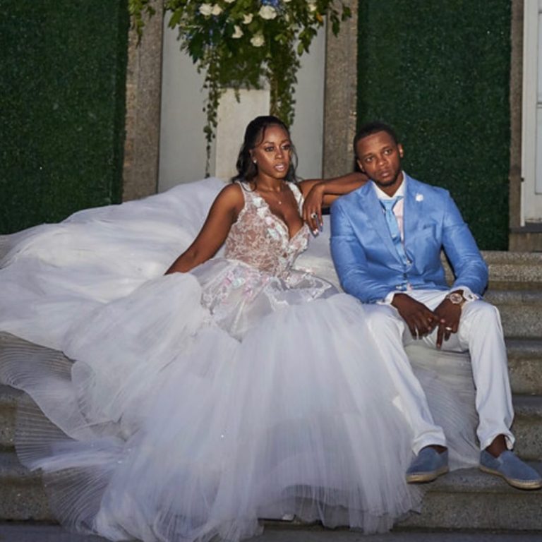 Remy Ma Renews Her Vows To Papoose Donning a Custom Lace Karen Sabag Gown