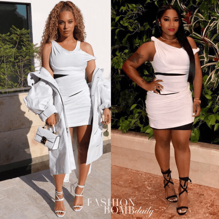 Who Wore It Better: Beyoncé vs. Toya Wright in Alexander Wang’s SS18 $895 ‘Deconstructed Tank Dress’
